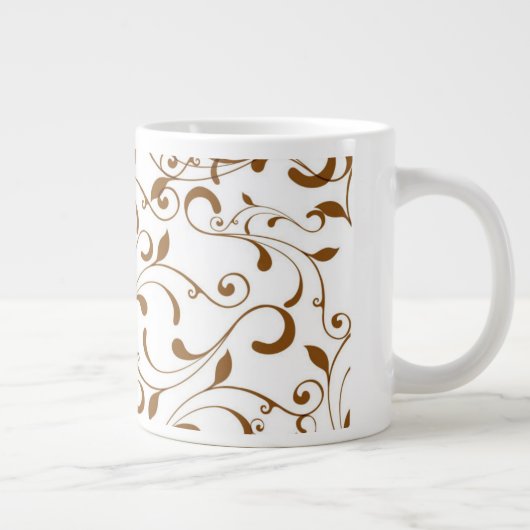 Jumbo-Tasse-Brown-Wirbel Jumbo-Tasse (Rechts)