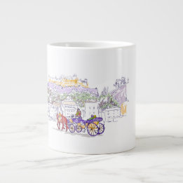 Jumbo Tasse Captivating Sketch von Dina S.