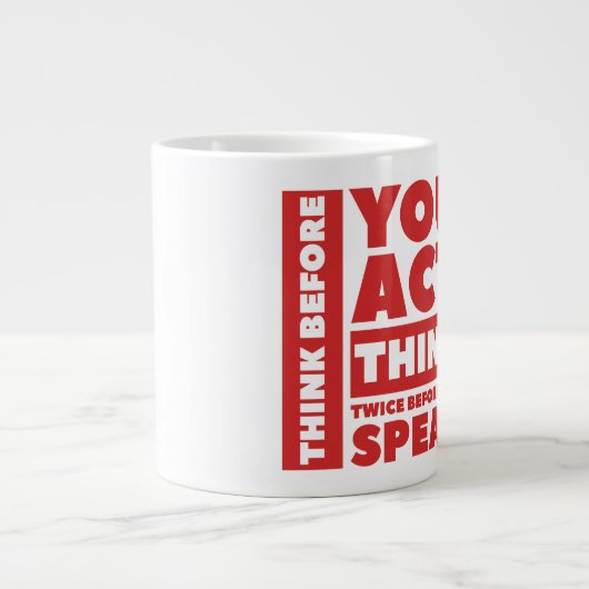 Jumbo-Tasse denken (Vorderseite)