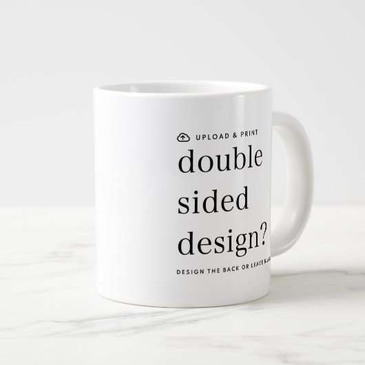 Jumbo Tasse - Design Upload 20oz (Vorderseite Rechts)