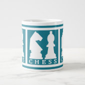 Jumbo-Tasse für benutzerdefinierte Farbe des CHESS (Vorderseite)