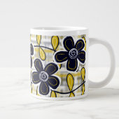 Jumbo-Tasse für Black & Gold-Blume (Rechts)