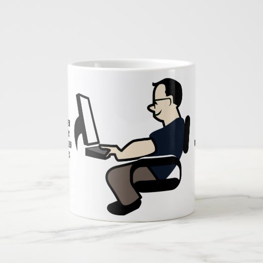 Jumbo-Tasse für Computerprogrammierer (Vorderseite)