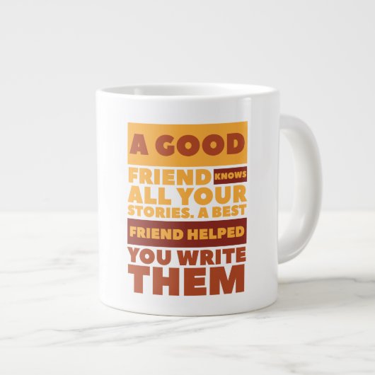 Jumbo-Tasse für den besten Freund (Vorderseite Rechts)
