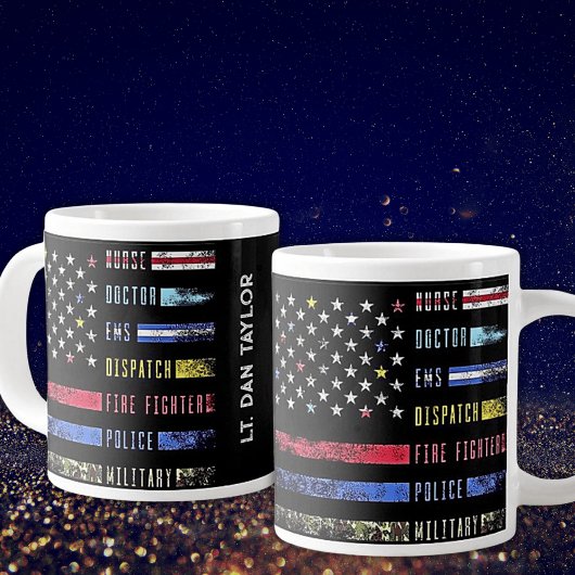 Jumbo-Tasse für die Unterstützung personalisierter