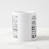 Jumbo-Tasse für Rottie-Tracks (Vorderseite)