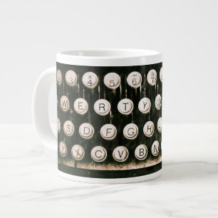 Jumbo-Tasse für Vintage antike Schreibmaschine