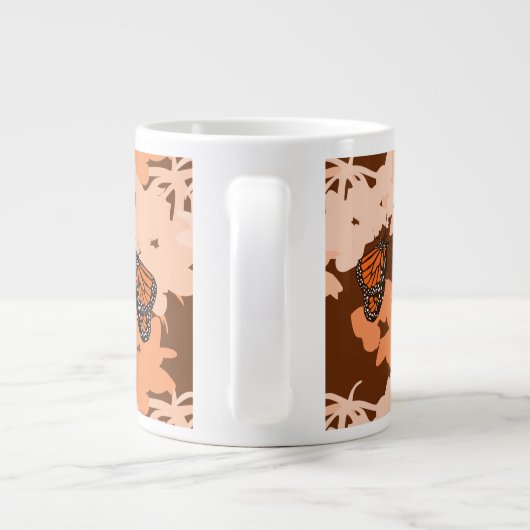 Jumbo-Tasse - Fütternd Monarchschmetterling (Rückseite)