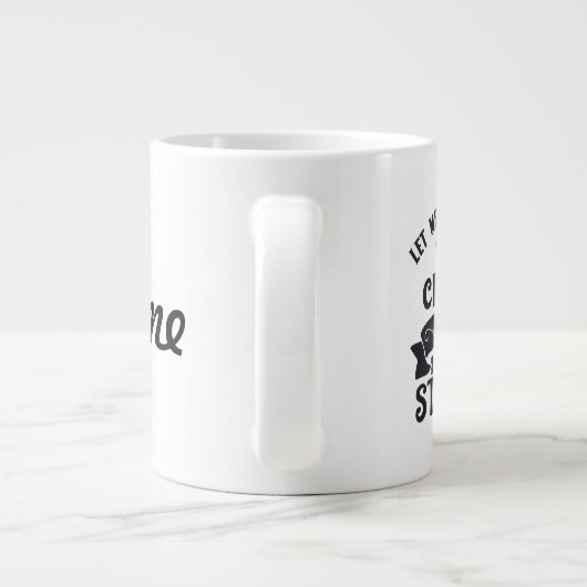 Jumbo-Tasse mit "Adjust My Crown" (Rückseite)