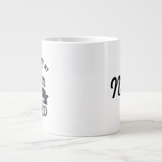 Jumbo-Tasse mit "Adjust My Crown" (Vorderseite)