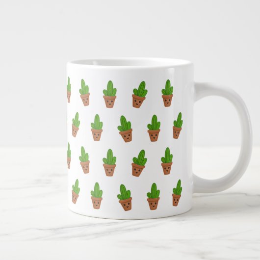 Jumbo-Tasse mit Cactus Pattern (Rechts)