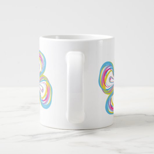 Jumbo-Tasse mit "Hippie Chick" (Rückseite)