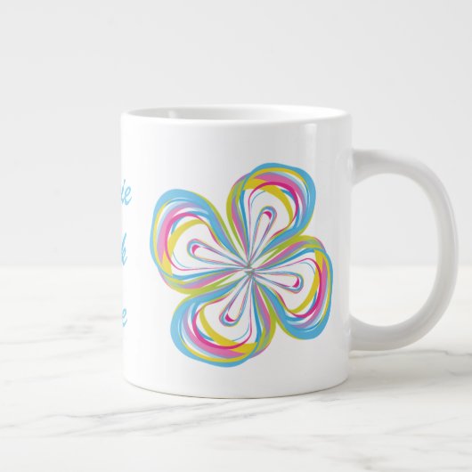 Jumbo-Tasse mit "Hippie Chick" (Rechts)