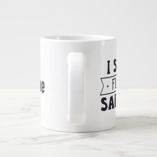 Jumbo-Tasse mit "I Speak Fluent Sarcasm" (Rückseite)