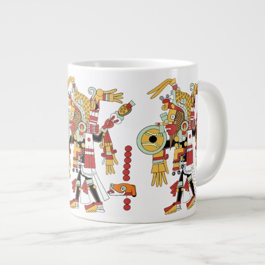 Jumbo-Tasse mit Inca Shaman (Vorderseite Rechts)