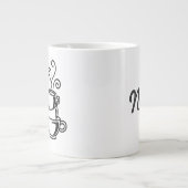 Jumbo-Tasse mit "Kaffee vor Talkie" (Vorderseite)