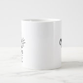 Jumbo-Tasse mit "Life Begins After Coffee" (Vorderseite)