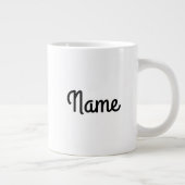 Jumbo-Tasse mit "Life Begins After Coffee" (Rechts)