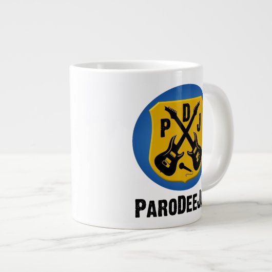 Jumbo-Tasse mit PDJ (Round-Logo) (Vorderseite Rechts)