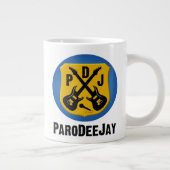 Jumbo-Tasse mit PDJ (Round-Logo) (Rechts)