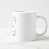 Jumbo-Tasse mit Rose-Skript (Rechts)