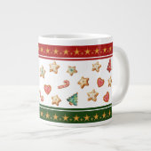 Jumbo-Tasse mit Weihnachtskeksen (Vorderseite Rechts)