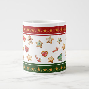Jumbo-Tasse mit Weihnachtskeksen
