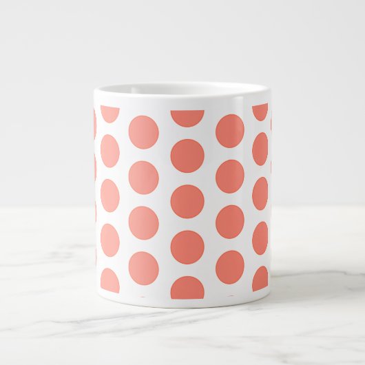 Jumbo Tasse-Polka Dots Kaffee Tasse (Vorderseite)