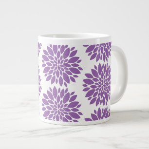 Jumbo-Tasse-Purple-Blumen Jumbo-Tasse