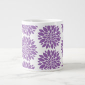 Jumbo-Tasse-Purple-Blumen Jumbo-Tasse (Vorderseite)