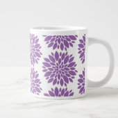 Jumbo-Tasse-Purple-Blumen Jumbo-Tasse (Rechts)