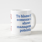 Jumbo-Tasse "To Irr is Human" (Vorderseite Rechts)