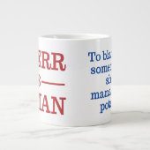 Jumbo-Tasse "To Irr is Human" (Vorderseite)