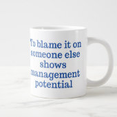 Jumbo-Tasse "To Irr is Human" (Rechts)
