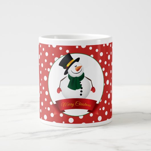 Jumbo Tasse Weihnachten Snowman (Vorderseite)