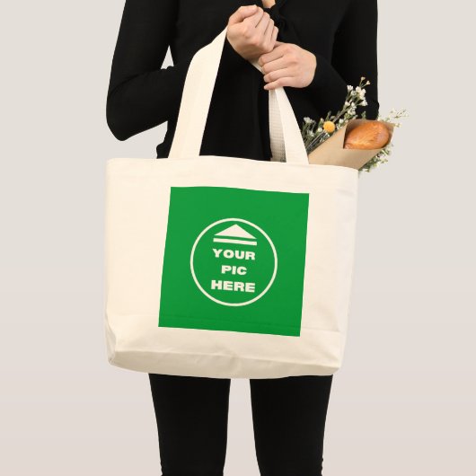 Jumbo Tote Bag - Bild hinzufügen Stoffbeutel (Vorderseite (Produkt))