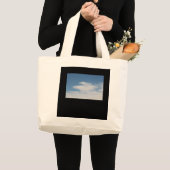 JUMBO TOTE BAG BLAUE SKY AND CLOUUUES STOFFBEUTEL (Vorderseite (Produkt))