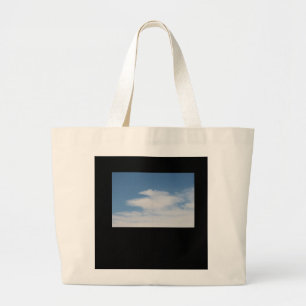 JUMBO TOTE BAG BLAUE SKY AND CLOUUUES STOFFBEUTEL
