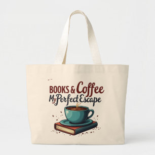 Jumbo Tote Bag für Buchliebhaber Stoffbeutel