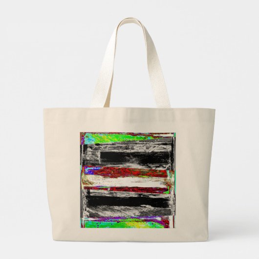 Jumbo Tote Bag – Reflection Layers Stoffbeutel (Rückseite)