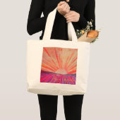Jumbo Tote Bag with Artwork titled "Daybreak" Stoffbeutel (Vorderseite (Produkt))