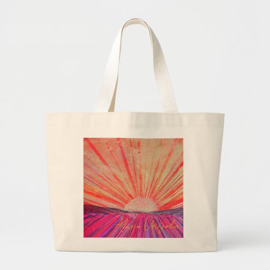 Jumbo Tote Bag with Artwork titled "Daybreak" Stoffbeutel (Vorne)