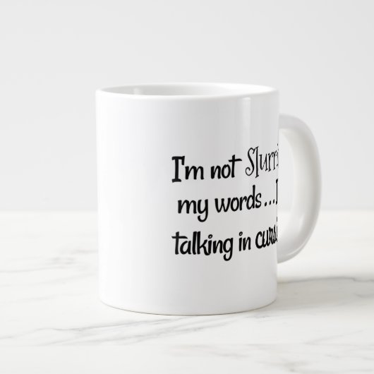 Jumbo Venti-size (20 oz)klassische Tasse der weiße (Vorderseite Rechts)