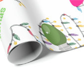 Jumbo Weihnachtslicht Wrapping Paper Geschenkpapier (Rolleneckpunkt)
