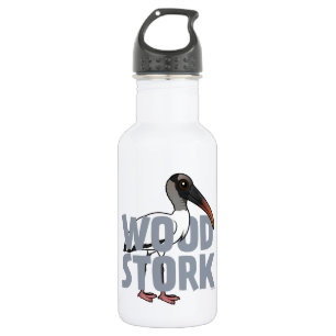 Jumbo Wood Stork Edelstahlflasche