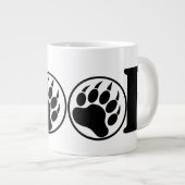 Jumbo WOOF (20oz) Tasse (Vorderseite Rechts)