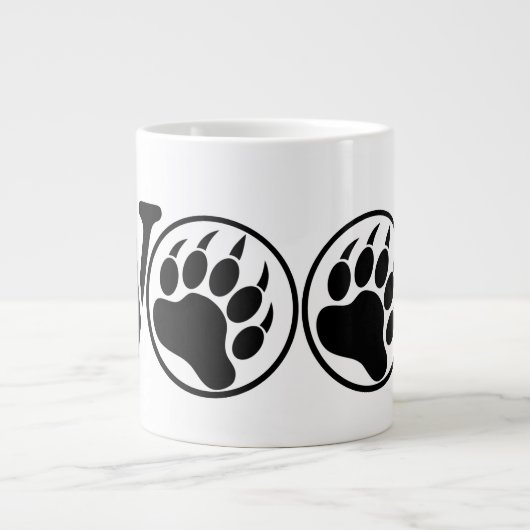 Jumbo WOOF (20oz) Tasse (Vorderseite)