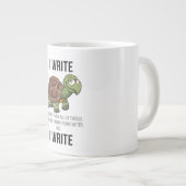 Jumbo Word Turtle Coffee Tasse (Vorderseite Rechts)