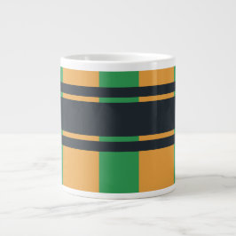 Jumbo Yellow Green Blue Kariert Jumbo-Tasse