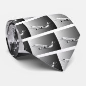 Jumbojet Flugzeugflugzeugflugzeug-Fliegenflug Krawatte (Gerollt)